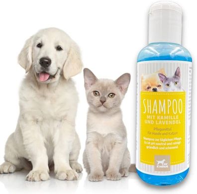 EMMA Shampoo für Hunde & Katzen I Hundeshampoo für das Fell mit Kamille 250ml