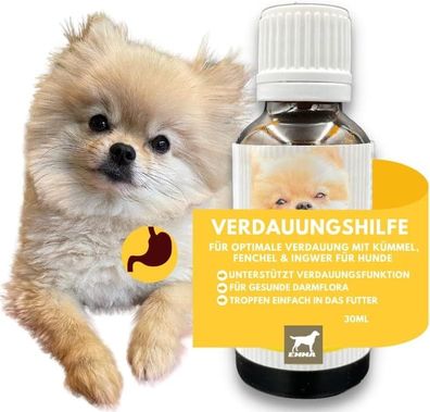 EMMA Verdauungshilfe für Hunde, für optimale Verdauung mit Fenchel & Kümmel 30ml