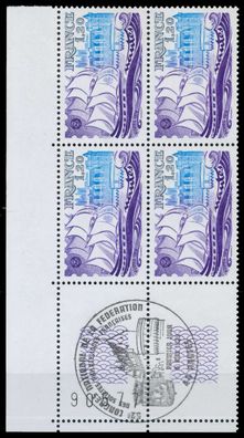 Frankreich 1979 Nr 2150L postfrisch Viererblock ECKE-UL X61ED76