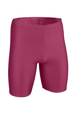 Herren Radler Bordeaux Radlerhose Shorts stretch shiny glänzend kurze Sporthose