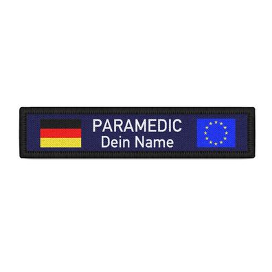 Namensschild Paramedic Rettungsdienst personalisiert Notfallmedizin #41422
