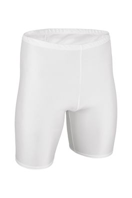 Herren Radler Weiß Radlerhose Shorts stretch shiny glänzend kurze Sporthose