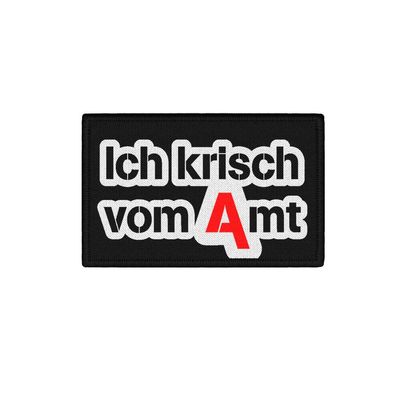 7,5x4,5cm Patch Ich krisch vom Amt Arbeitsamt Harz 4 Agentur für Arbeit #38717