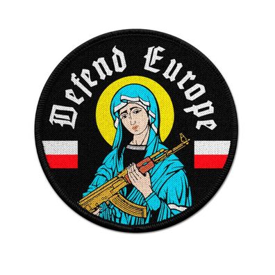 Patch Polen Defend Europe Madonna Ikone Polska Grenzen schützen Belarus #38524