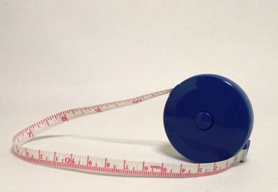 Schneidermaßband Maßband 150 cm 60 inch gute Qualität Fiberglas rund Blau
