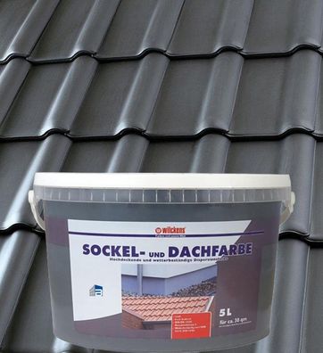 5l Sockel und Dachfarbe Dachbeschichtung Wilckens Dachanstrich Farbe Wandfarbe