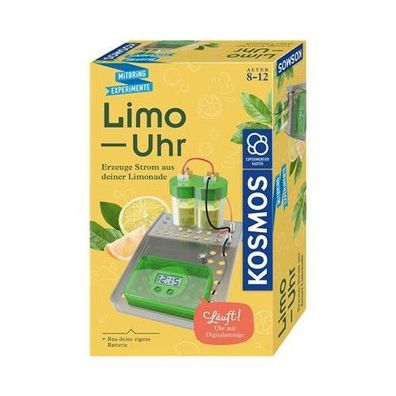 Limo-Uhr - Erzeuge Strom aus deiner Limonade Erzeuge Strom aus dein