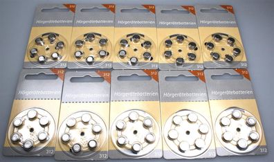 Hörgeräte Batterien Größe 312er 120 Stück von Hörex Basic