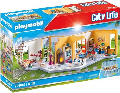 Playmobil City Life 70986 Etagenerweiterung Wohnhaus, Mit Lichteffekt, Spielzeug ...