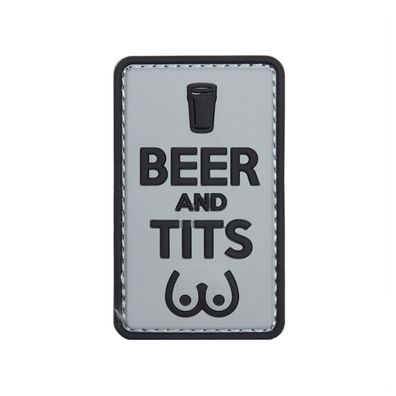 Beer and Tits 3D Patch 4x6cm