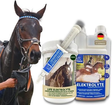 Elektrolyte für das Pferd I Sparset I Mineralien, Elektrolyt Liquid und Booster