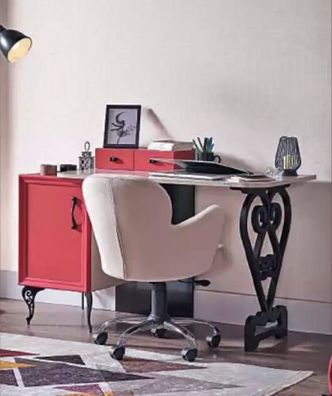 Sekretär Schreibtisch Tisch 130x32x58 Schreibtische Tische Möbel Holz Computer