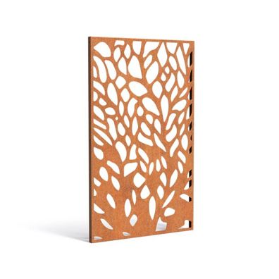 Adezz Paneel Abstract CPA9 Cortenstahl 110x180cm Gartenpaneel Sichtschutz Paneel Dek