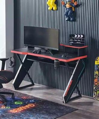 Moderne Tische Schreibtisch Kinderschreibtisch schwarz Gamer Computer Tisch