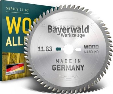 Bayerwald - HM Kreissägeblatt - Ø 253 mm x 3,2 mm x 30 mm | Hohldach Flachzahn p