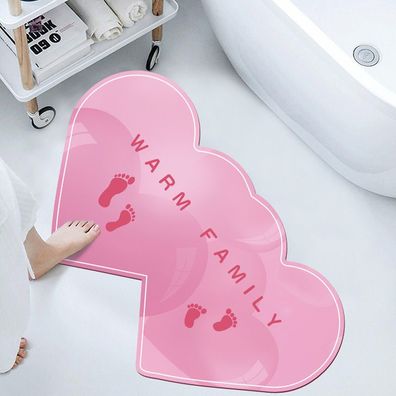 Persönlichkeit Herz Anti-slip Fußmatte Küche Badezimmer Boden Matte Hause Teppich