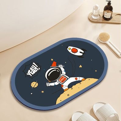 NASA Astronaut Oval Fußmatte Anti-slip Küche Badezimmer Boden Matte Hause Teppich