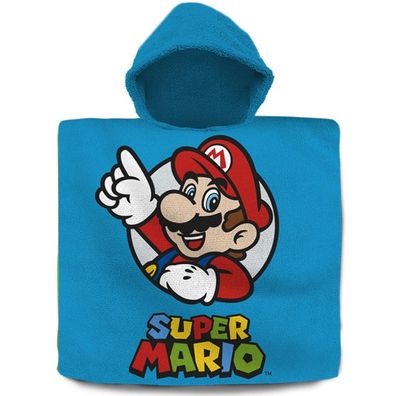 Poncho Baumwolle Super Mario Kinder-Handtuch