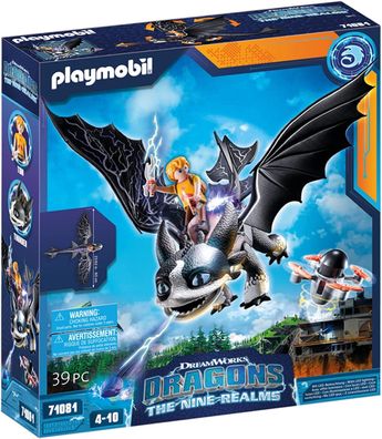 Playmobil DreamWorks Dragons 71081 Dragons: The Nine Realms - Thunder & Tom, Drago...