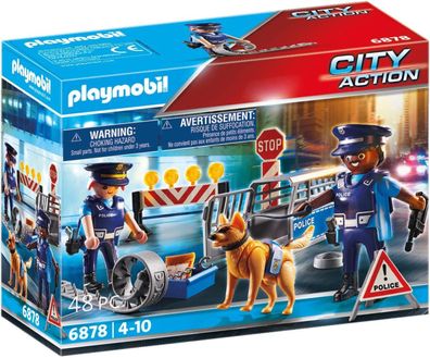 Playmobil City Action 6878 Polizei-Straßensperre, Ab 5 Jahren