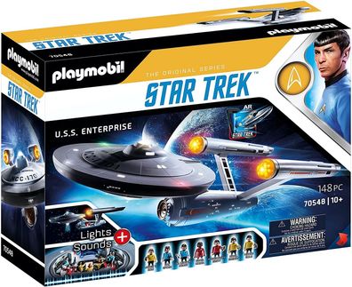 Playmobil Star Trek 70548 U.S.S. Enterprise NCC-1701, Mit AR-APP, Lichteffekten ...