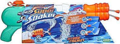 Nerf Super Soaker Hydro Frenzy Water Blaster, wilder 3-in-1-Einweichspaß, verstell...