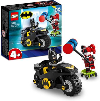 LEGO 76220 DC Batman vs. Harley Quinn, Superhelden-Set mit Action Figuren, Skatebo...