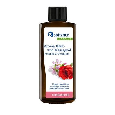 Aroma Haut- und Massageöl Rosenholz-Geranium 190 ml