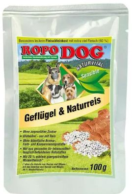 RopoDog?Sensible - Huhn & Naturreis - 6 x 300g ? Nassfutter