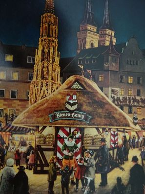 alte Künstler Postkarte Weihnachten Nürnberger Christkindles Markt Schmidt Lebkuchen