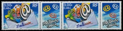 Frankreich 2000 Nr 3505ZfSt postfrisch 4ER STR S2548BE