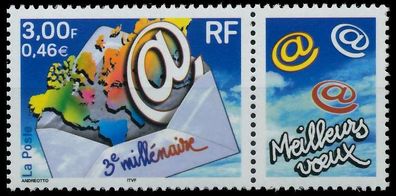 Frankreich 2000 Nr 3505Zfr postfrisch WAAGR PAAR S2548BA