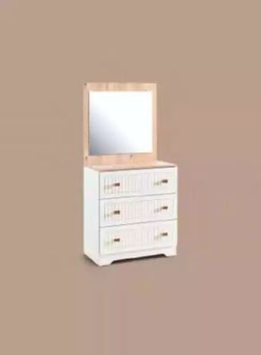 Kommode mit spiegel konsole tisch möbel weiß modern im schlafzimmer