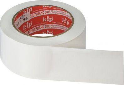 PVC-Schutzband 50mm x 33m weiß quergerillt
