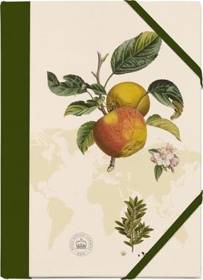 Kew Gardens Sammelmappe - Motiv Apfel Stabile Sammelmappe mit farbi
