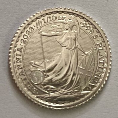 Britannia Charles Platin 1/10 oz 2023 Royal Mint Platinmünze