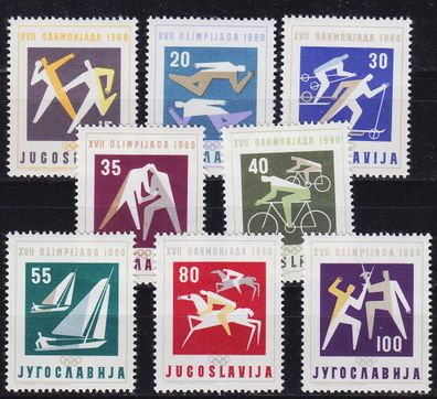 Jugoslavia [1960] MiNr 0909-16 ( * */ mnh ) Olympiade