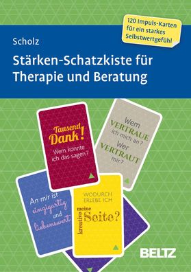 Staerken-Schatzkiste fuer Therapie und Beratung, 120 Karten Impuls-