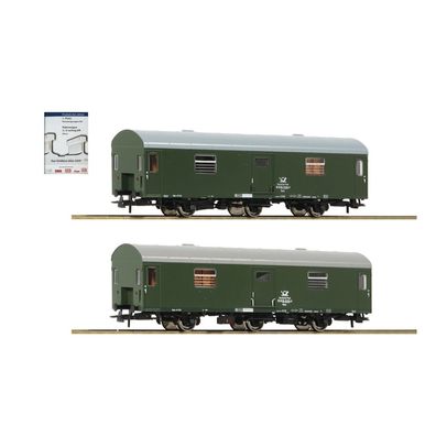 Roco 74111 2er Set Reko Postwagen DR