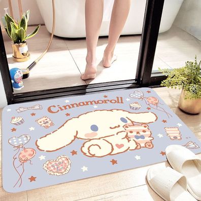 Cute Cinnamoroll Soft Fußmatte Anti-slip Küche Badezimmer Hause Teppich Boden Matte