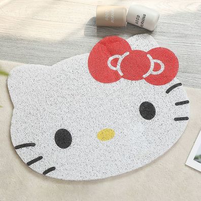 Kreativ Hello Kitty Fußmatte Drahtschleife Küche Badezimmer Hause Teppich Boden Matte