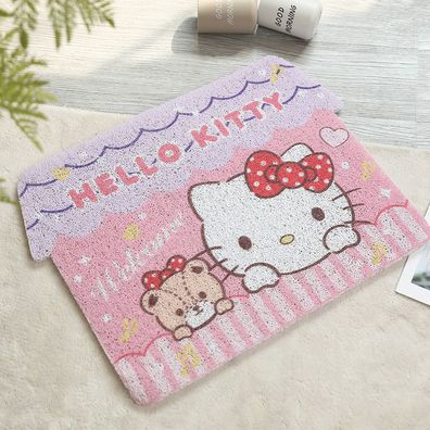 Hello Kitty Fußmatte Kreativ Drahtschleife Küche Badezimmer Boden Matte Hause Teppich