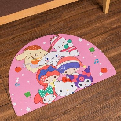 My Mylody Kuromi Soft Fußmatte Hello Kitty Küche Badezimmer Hause Teppich Boden Matte