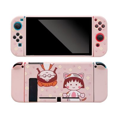 Momoko Sakura Schutzhülle für Switch Cartoon Cover für Switch Konsole Spielkonsole