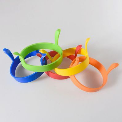 6 Stéck Spiegeleiform Rund, Egg Ring Set Silikonform