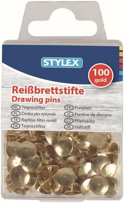Stylex Reißbrettstifte, goldfarben, 100er Schachtel