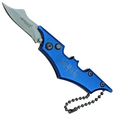 Haller Batclaw Mini Springmesser mit Sicherung und Kugelkette blau (ab 18)