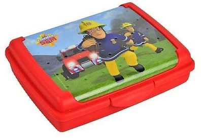 Keeeper Snackbox olek "fireman sam" - rot mit Bilddruck - 17 x 13 x 3,5 cm - Click...