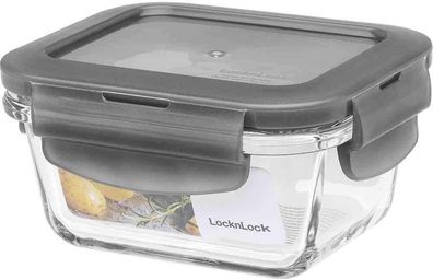 LocknLock oven glass 160ml 110 x 90 x 53 mm, Deckelfarbe grau LLG414G