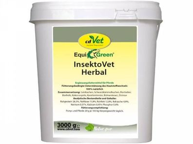 EquiGreen insektoVet Herbal Ergänzungsfuttermittel für Pferde 3 kg